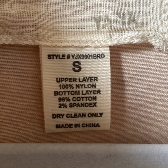 Ya-Ya lace cropped beige jacket size small. - Picture 4 of 6